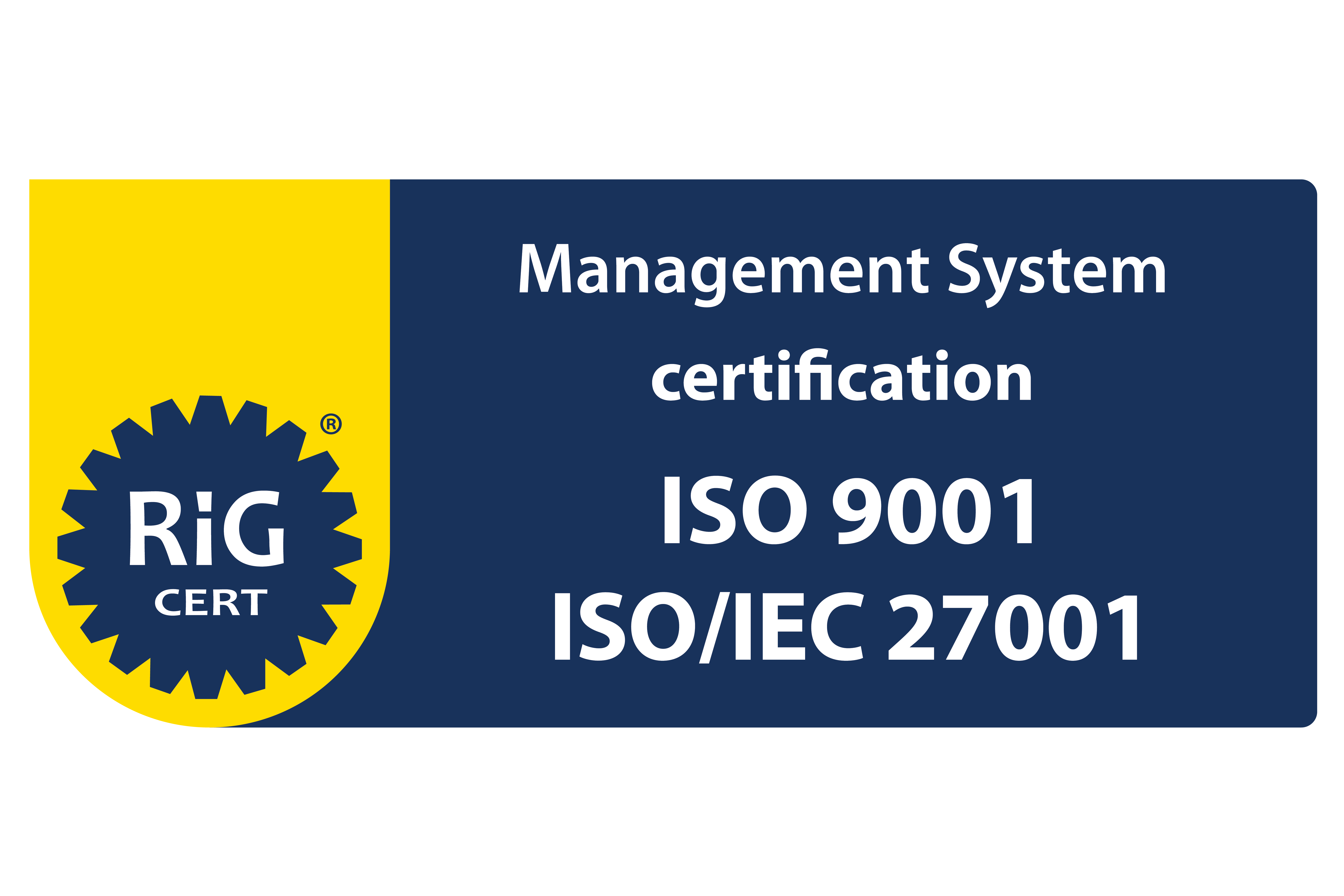 ISO/IEC 27001:2022 Information Security Management System certification logo